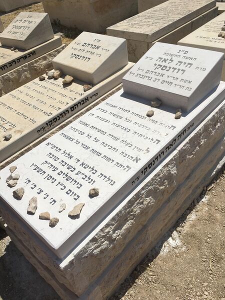 Rav Chaim Avrohom Rudensky and Chaya Leah Greenberg Rudensky